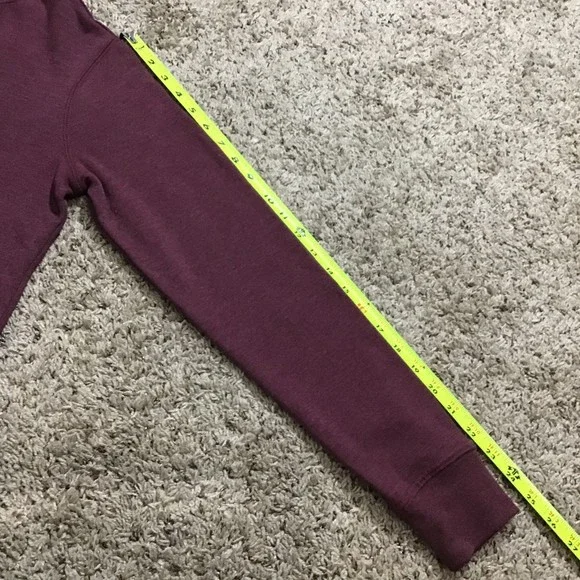 Aeropostale Women's Hoodie Medium Maroon Super Soft Inside Pullover - Picture 5 of 9